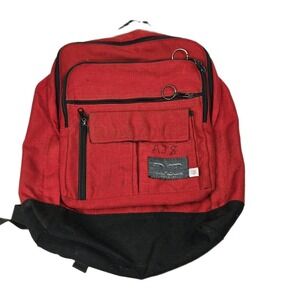 Vintage Red Backpack Daypack Cordura Nylon Made in USA 90s School Bookbag